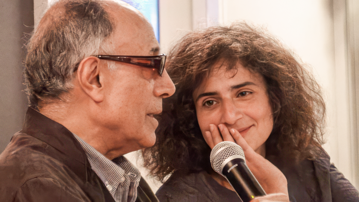 Abbas Kiarostami und Massoumeh Lahidji