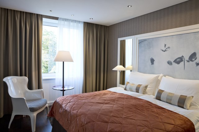 Ein Hotelzimmer im The Harmonie Vienna.