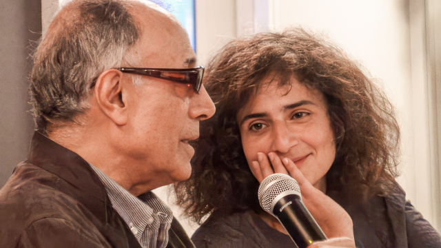 Abbas Kiarostami und Massoumeh Lahidji 