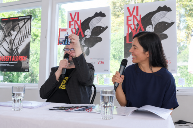 Ein Bild von Christoph Huber und Eva Sangiorgi.