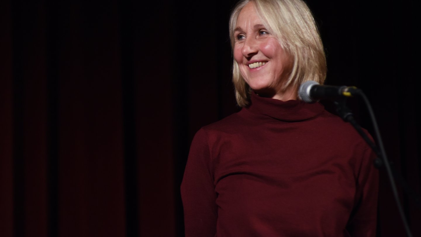 Regisseurin Angela Summereder beim Screening von ZECHMEISTER im Metro Kinokulturhaus / Director Angela Summereder at the screening of her film ZECHMEISTER at Metro Kinokulturhaus