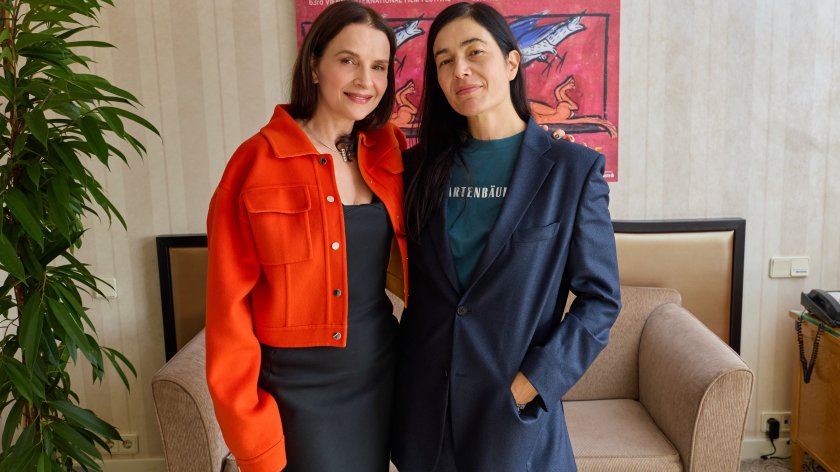 Schauspielerin und Regisseurin Juliette Binoche (IN-I IN MOTION) und Festivaldirektorin Eva Sangiorgi