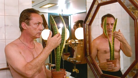 Udo Kier and the poster plant of the Viennale 1999