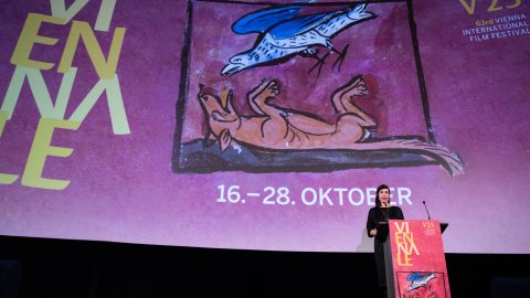 Festivaldirektorin Eva Sangiorgi, Abschlussgala im Gartenbaukino