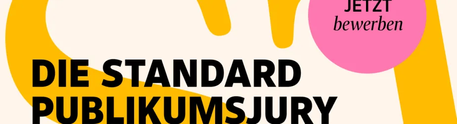 Bewerben Sie sich für die Standard Publikumsjury Banner.