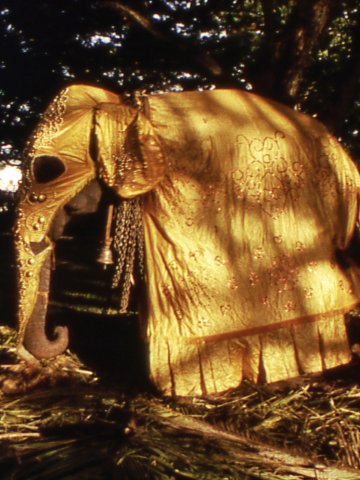 Filmstill A Depression in the Bay of Bengal: Man sieht einen Elefant