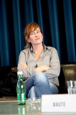 Valeska Grisebach bei einer Diskussion zum Deutschen Film bei der Viennale 2006