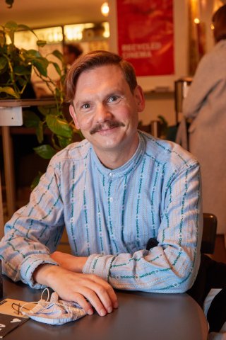 Regisseur Daniel Hoesl (DAVOS) im Stadtkino / Director Daniel Hoesl (DAVOS) at the Stadtkino