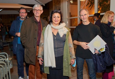 David Schalko, Claus Philipp, Veronica Kaup-Hasler und Frieder Schlaich im Stadtkino / David Schalko, Claus Philipp, Veronica Kaup-Hasler and Frieder Schlaich at the Stadtkino