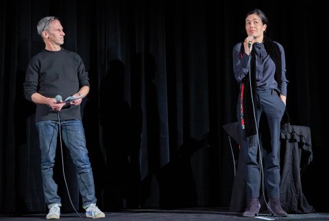 Frieder Schlaich und Eva Sangiorgi im Stadtkino / Frieder Schlaich and Eva Sangiorgi at the Stadtkino
