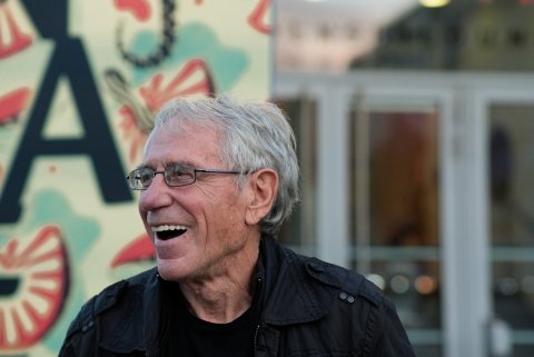 Regisseur Želimir Žilnik beim Screening seines Films TVRĐAVA EVROPA in der Urania / Director Želimir Žilnik at the screening of his film TVRĐAVA EVROPA at Urania
