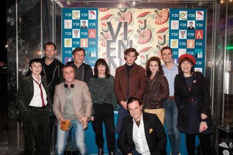 Das Team von HOCHWALD bei der Premiere im Gartenbaukino / The team of HOCHWALD at the premiere at Gartenbaukino