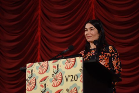 Viennale Direktorin Eva Sangiorgi bei der Abschlussgala der Viennale 2020 im Gartenbaukino / Viennale director Eva Sangiorgi at the closing gala of the Viennale 2020 at Gartenbaukino