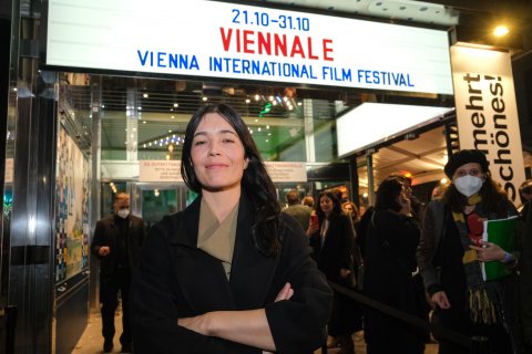 Festivaldirektorin Eva Sangiorgi bei der Eröffnung der Viennale 2021 | Festival director Eva Sangiorgi at the Viennale Opening 2021