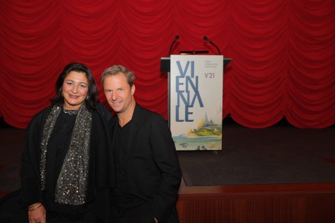 Kulturstadträtin Veronica Kaup-Hasler bei der Eröffnung der Viennale 2021 | Veronica Kaup-Hasler at the Opening of the Viennale 2021