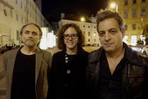 Roger Koza mit Ottavia Fragnito und Sylvain George (NUIT OBSCURE – AU REVOIR ICI, N’IMPORTE OU)