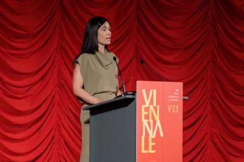 Festivaldirektorin Eva Sangiorgi bei der Eröffnungsgala