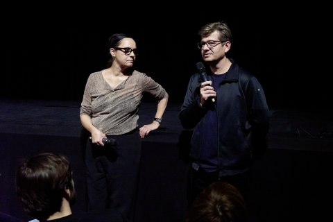 Moderation Katja Wiederspahn und Pavel Cuzuioc (COSMOSAPIENS)