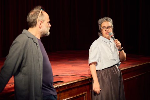 Moderation Roger Koza und Juliana Rojas (MONOGRAFIE: SHIFTING GENRES, UNTAMED BODIES), Metro Kinokulturhaus
