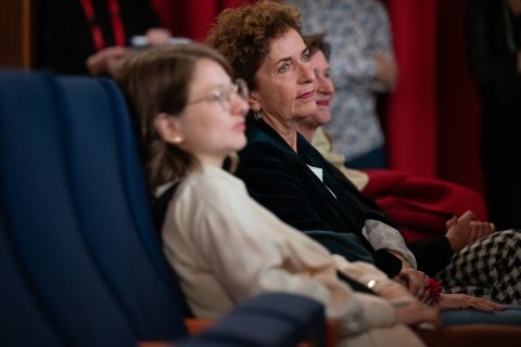 Ruth Beckermann bei der Abschlussgala im Gartenbaukino