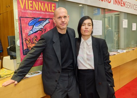 Nadav Lapid (KEN) und Festivaldirektorin Eva Sangiorgi, Urania