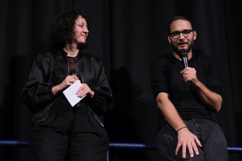 Moderation Wiktoria Pelzer und Lev Predan Kowarski (KAJ TI JE DEKLICA), Stadtkino im Künstlerhaus