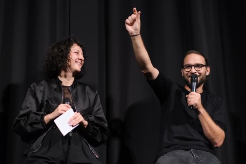 Moderation Wiktoria Pelzer und Lev Predan Kowarski (KAJ TI JE DEKLICA), Stadtkino im Künstlerhaus