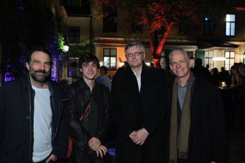 Sergio Oksman, Bingham Bryant, Sergei Loznitsa und Neil Young, Lobmeyr Event
