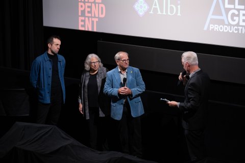 Yoni Brook, Chaya Beinin, Yehuda Beinin (HOLDING LIAT) und Moderation Neil Young, Filmmuseum