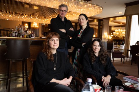 Wiener Filmpreis Jury Felix Hoffmann. Pia Reiser, Michelle Cotton und Festivaldirektorin Eva Sangiorgi, Hotel InterContinental Vienna
