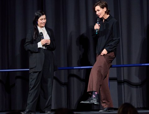 Festivaldirektorin Eva Sangiorgi und Alissa Jung (PATERNAL LEAVE - 3 TAGE MEER), Stadtkino im Künstlerhaus