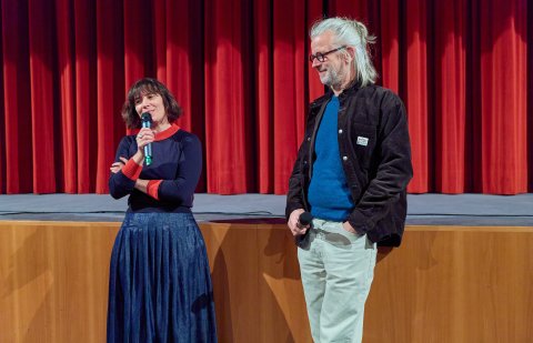 Milagros Mumenthaler (LAS CORRIENTES) und Moderation Philipp Hartmann, Urania