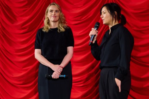 Nina Hoss und Mariko Minoguchi (DIE ANDERE SEITE), Gartenbaukino