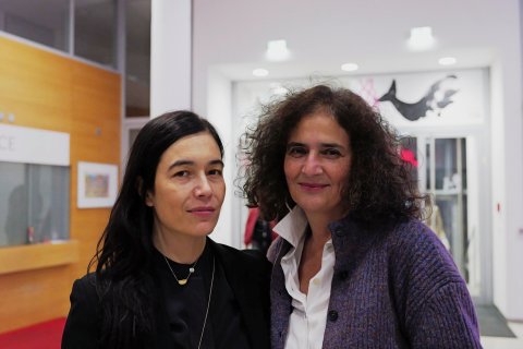 Festivaldirektorin Eva Sangiorgi und Massoumeh Lahidji (HISTOIRES PARALLÈLES), Urania
