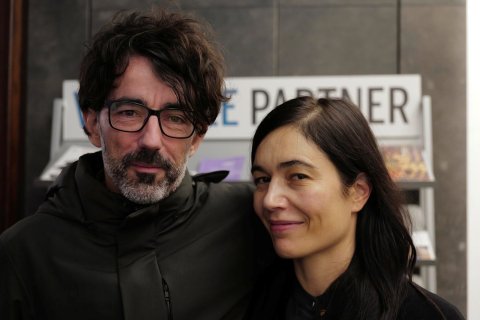 Eloy Enciso (TODO ES CÁRCEL) und Festivaldirektorin Eva Sangiorgi, Metro Kinokulturhaus