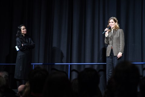 Festivaldirektorin Eva Sangiorgi und Katharina Rabl (ERINNERUNGEN EINES WALDES), Stadtkino im Künstlerhaus