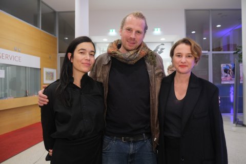 Festivaldirektorin Eva Sangiorgi, Adrian Campean und Eva Trobisch (ETWAS GANZ BESONDERES), Urania