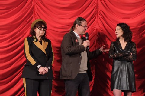 Bady Minck, Alexander Dumreicher-Ivanceanu und  Andrina Mračnikar (MILA/MARIJA), Gartenbaukino