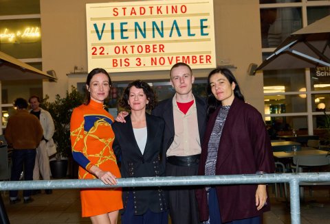 Aenne Schwarz, Ann Oren, Louis Hofmann (OBJET A) und Festivaldirektorin Eva Sangiorgi, Stadtkino im Künstlerhaus