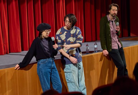 Cao Shanshan, Dong Jie (FA XIAN ZHI LÜ) und Moderation Christoph Rainer, Urania