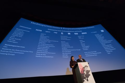 Festivaldirektorin Eva Sangiorgi und Geschäftsführer Paolo Calamita, Gartenbaukino