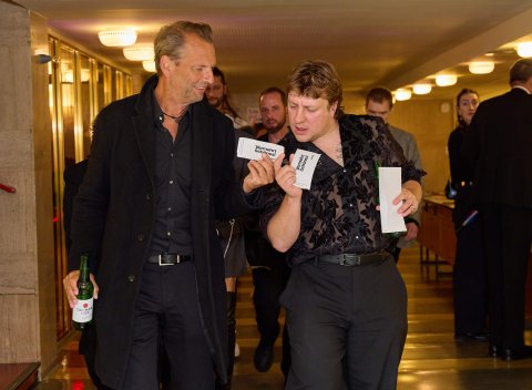 Martin Gschlacht und Thomas Schubert (DIE BLUTGRÄFIN) Gartenbaukino