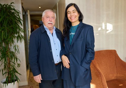 Wolf Biermann und Eva Sangiorgi, Hotel InterContinental Wien
