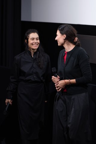 Festivaldirektorin Eva Sangiorgi und Anna Marziano (SCHIUMA DI MONDI), Filmmuseum