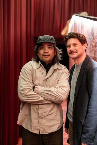 Rafael Manuel (FILIPIÑANA) und Moderation Otto Römisch, Metro Kinokulturhaus